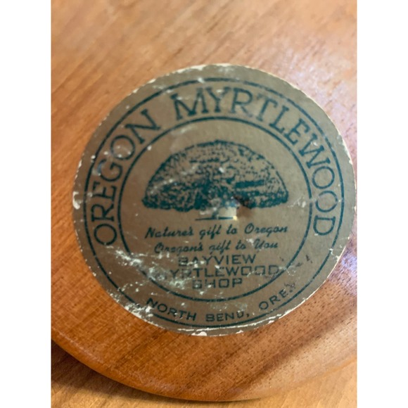 Myrtlewood Vintage Letter Napkin Holder Oregon Handmade Artisan MCM 1950s - Picture 6 of 11